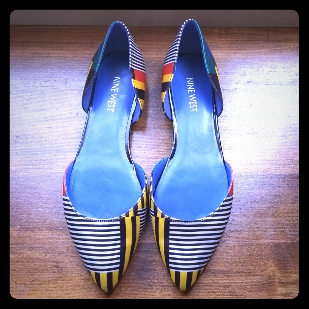 Nine West Multi-Colored flats size 7